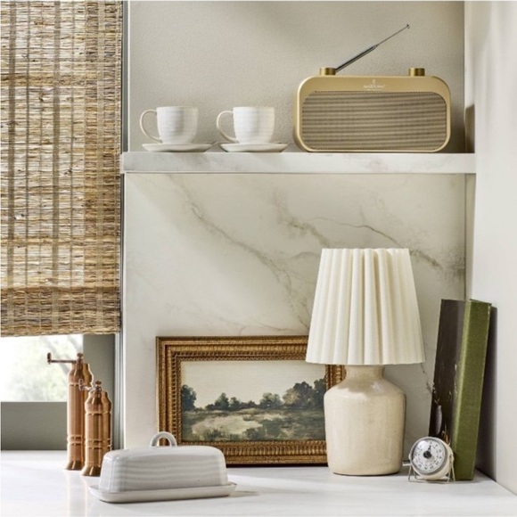 Hearth & Hand 13.5" Rustic Ceramic Mini
Kitchen Lamp Pleated Shade Cream - Picture 3 of 10